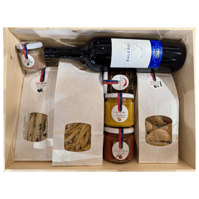 Tessiner Geschenkideen Idee Regalo Cassetta Regalo Bosco Gurin