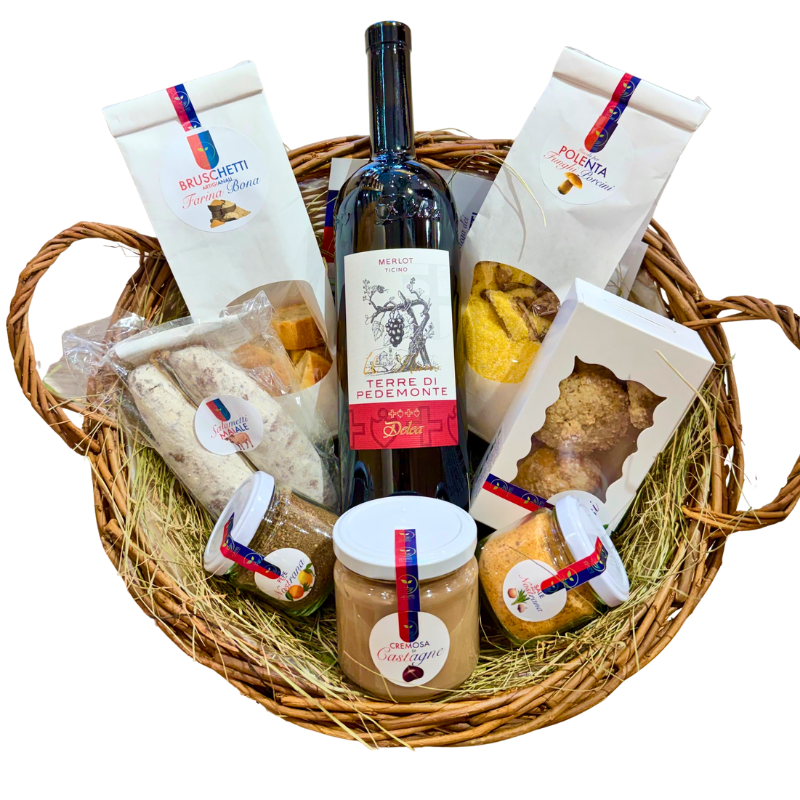 Tessiner Geschenkideen Idee Regalo Cesto Regalo Pedemonte