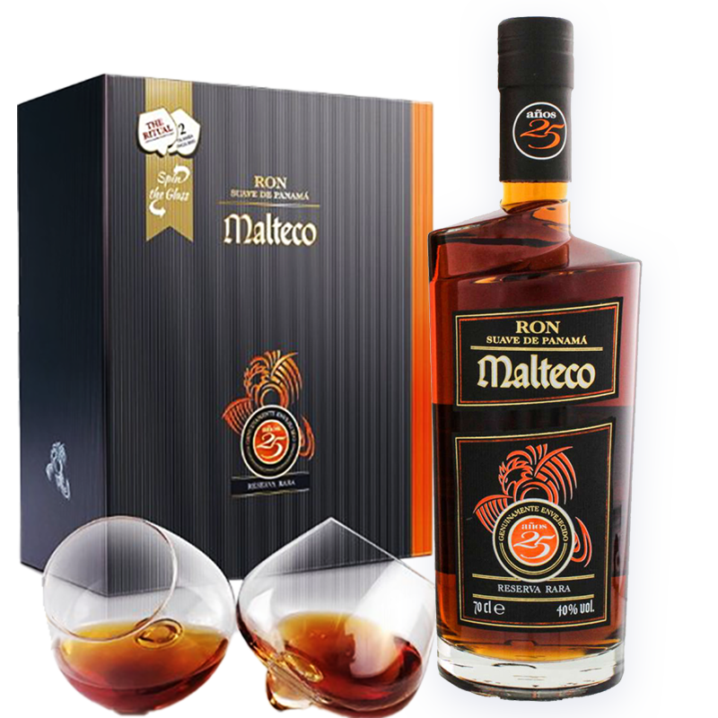 Ron Malteco Suave de Panamá 25 Años Reserva Rara-MALTECO