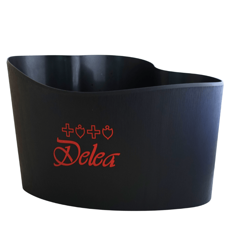 Spumantiera nera con logo Delea-DELEA