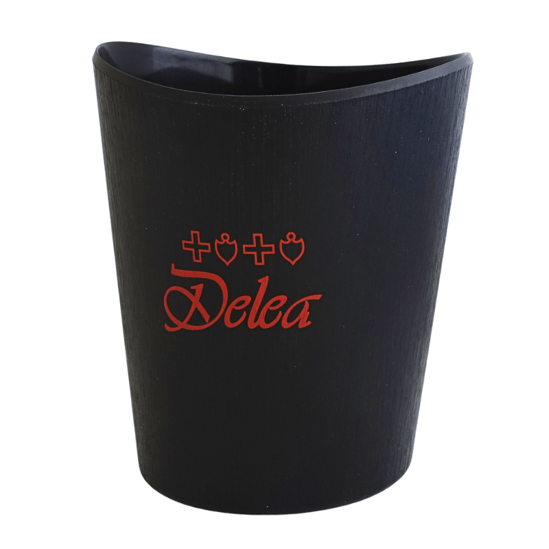 Spumantiera nera con logo Delea-DELEA