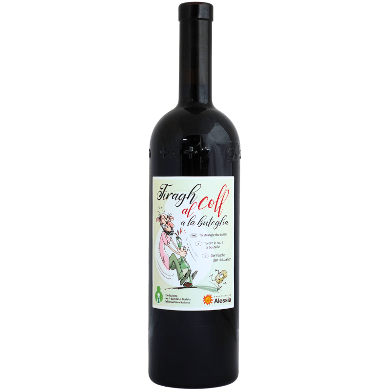 DELEA Rossi 75 cl / 2022 Tiragh al coll a la büteglia | Fondazione per il bambino malato della Svizzera Italiana