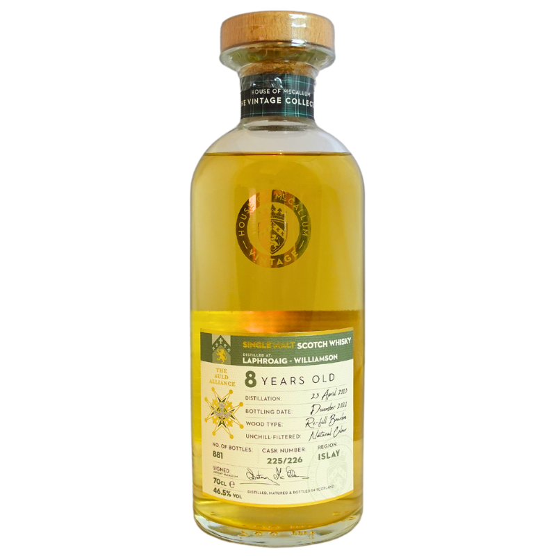 HOUSE OF McCALLUM Distillati 70 cl Whisky Single Malt Scotch Laphroaig Williamson 8 years Old