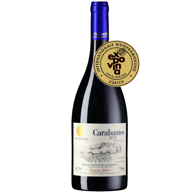 Carabantes Syrah Rosso Cile DO-VIÑA VON SIEBENTHAL