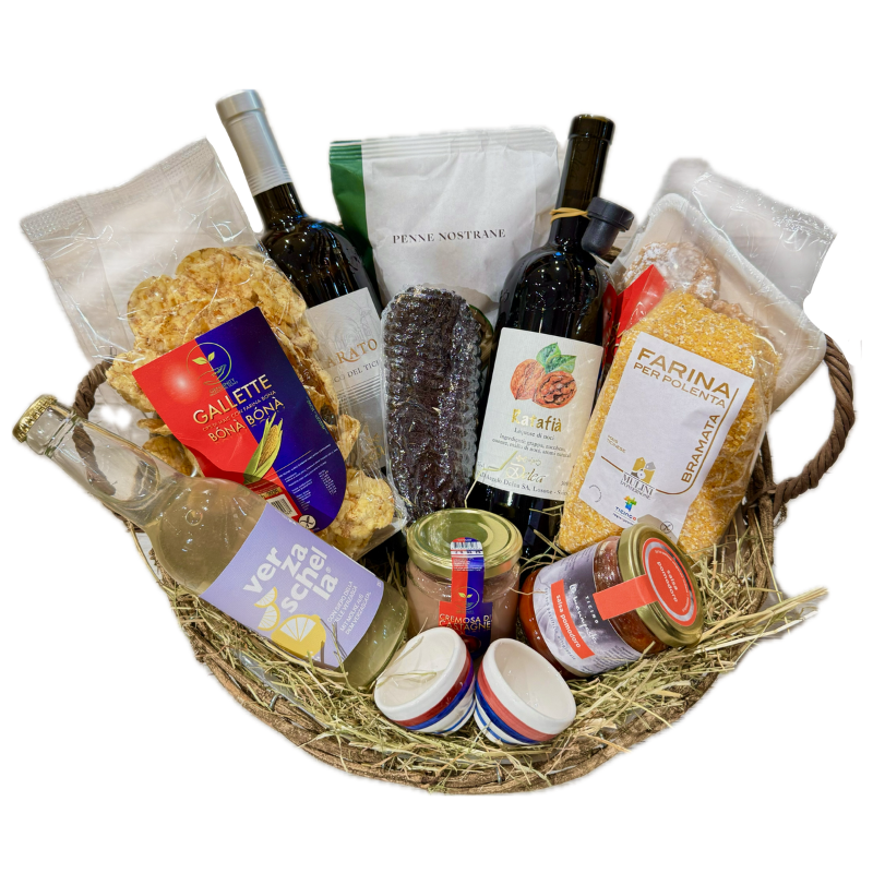 Tessiner Geschenkideen Idee Regalo Cesto BOSCO GURIN