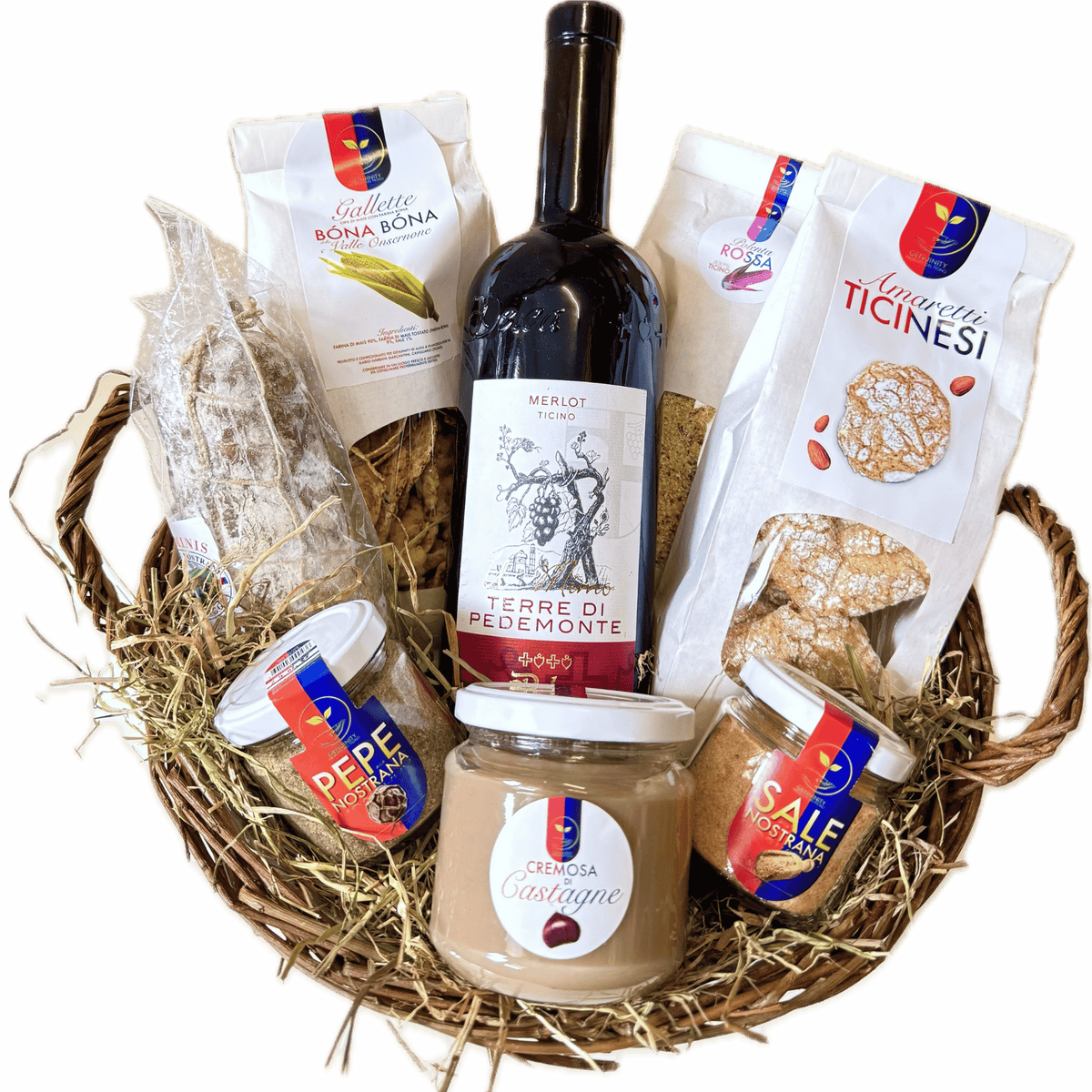Tessiner Geschenkideen Idee Regalo Cesto Regalo Pedemonte