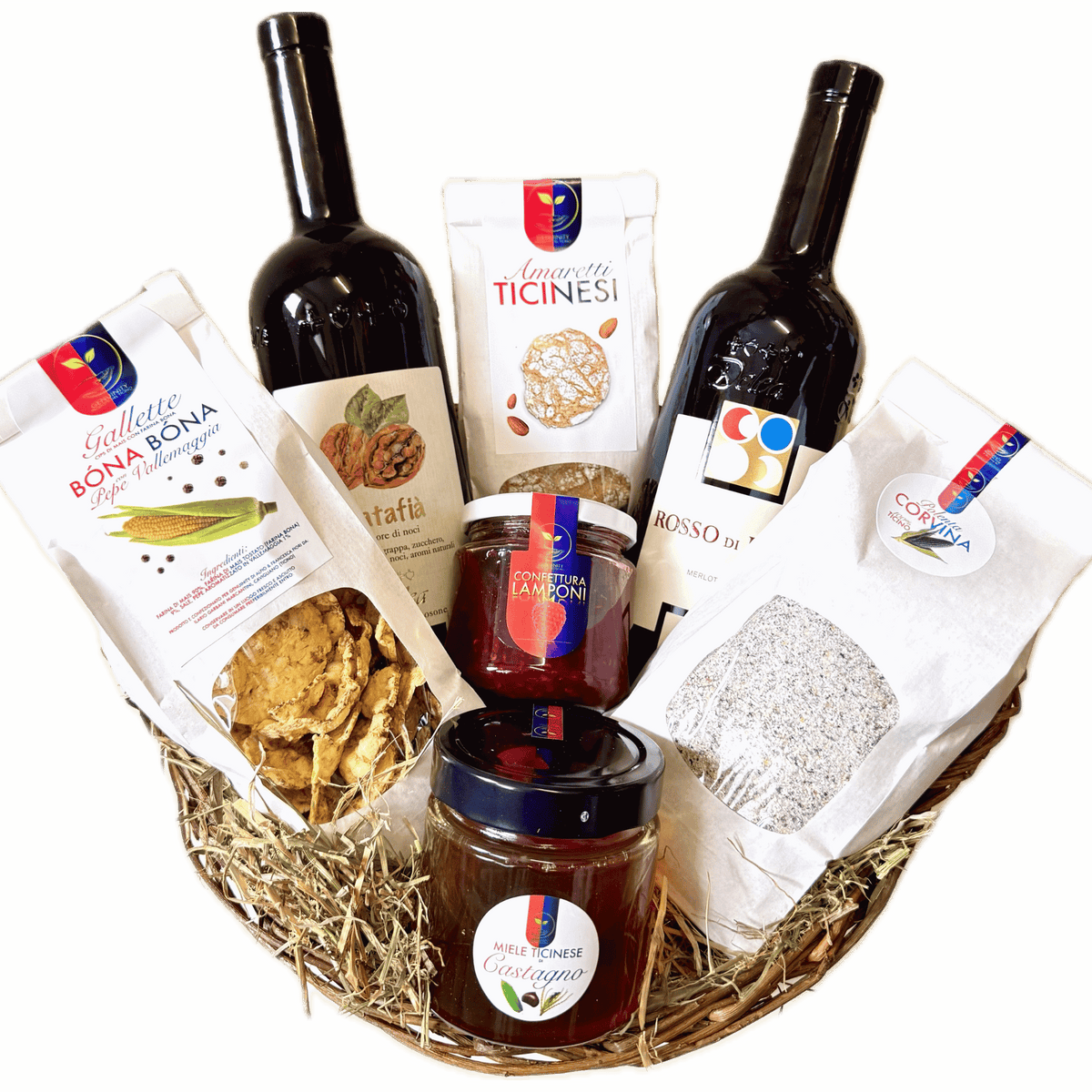 Tessiner Geschenkideen Idee Regalo Cesto Regalo Verzasca