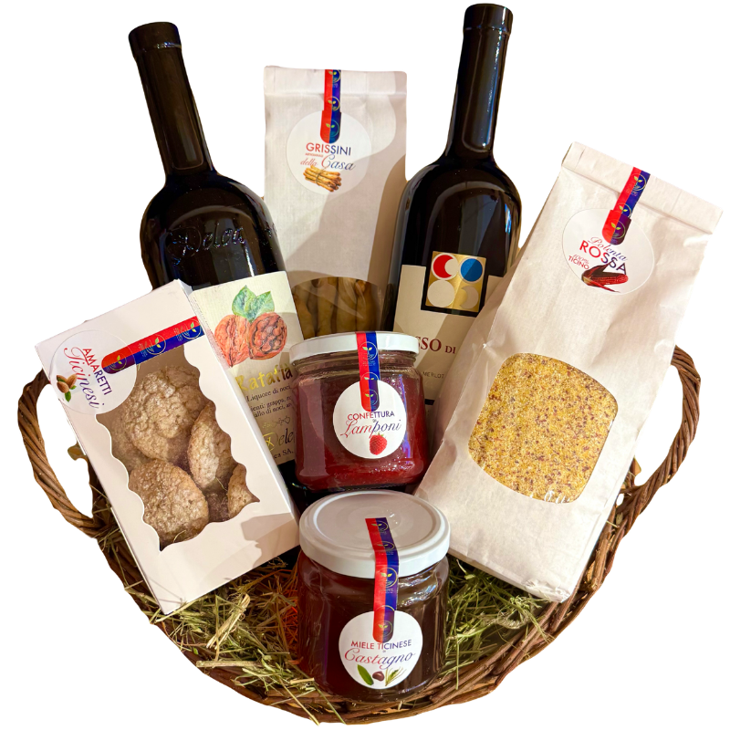 Tessiner Geschenkideen Idee Regalo Cesto Regalo Verzasca