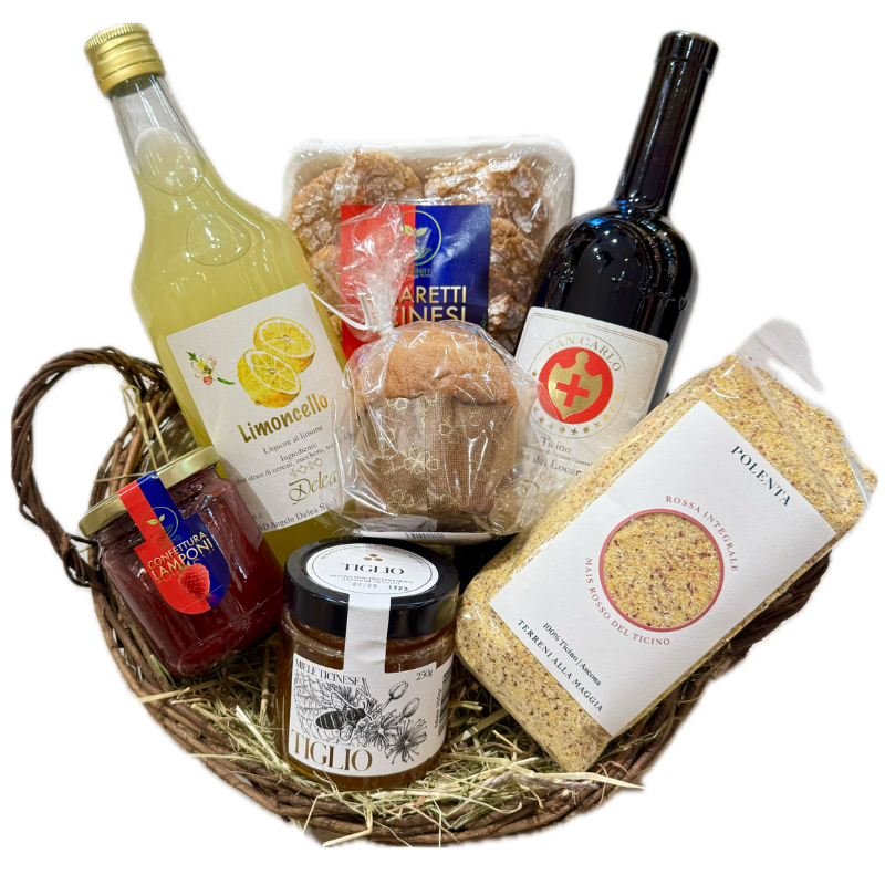 Tessiner Geschenkideen Idee Regalo Cesto VERZASCA
