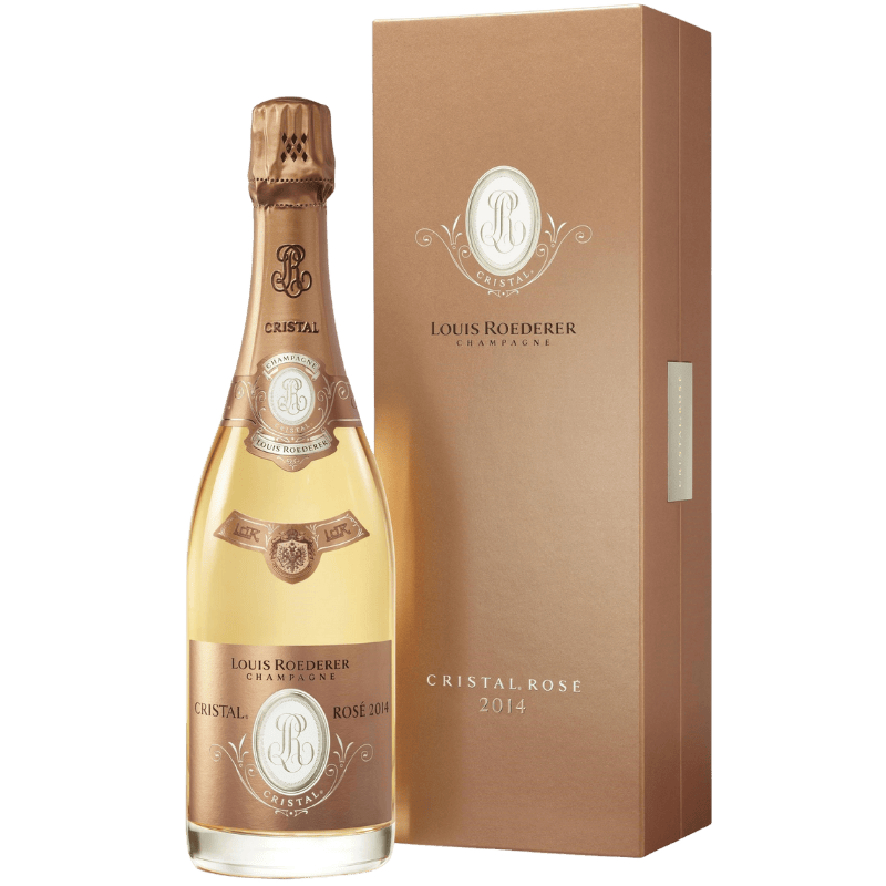 LOUIS ROEDERER Spumanti Rosé 75 cl / 2014 Champagne Cristal Brut Rosé AOC avec Etui