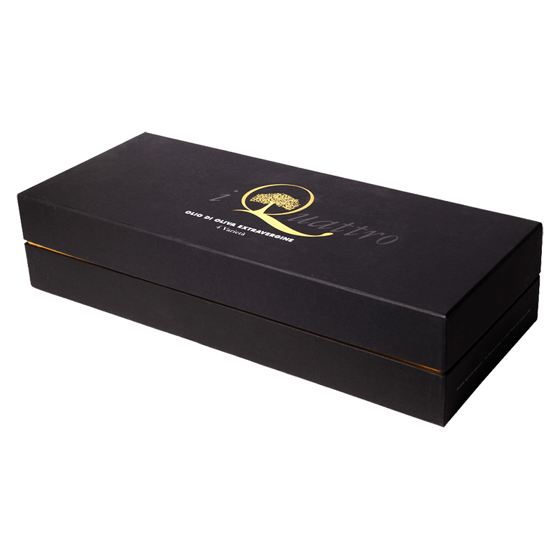 I QUATTRO Condimenti 4 x 25 cl I Quattro BOX Olio Extravergine di Oliva