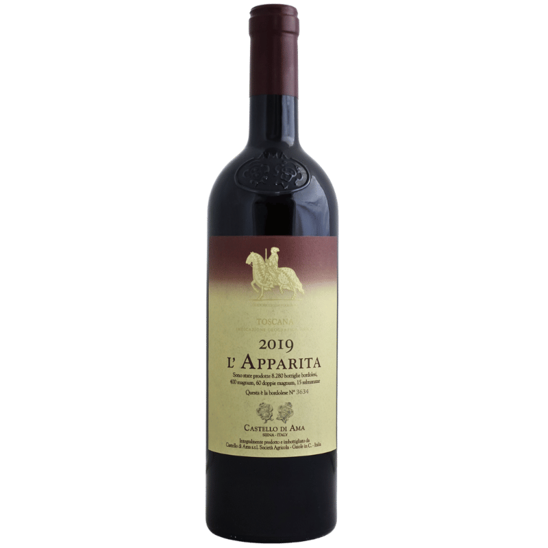 CASTELLO DI AMA Rossi 75 cl / 2019 l&#39;Apparita Rosso di Toscana Merlot IGT