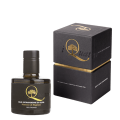 I QUATTRO Condimenti 25 cl con scatola Piantone di Mogliano Olio Extravergine di Oliva