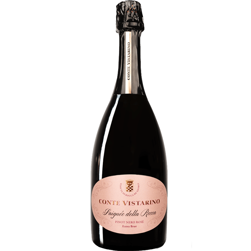 CONTE VISTARINO Spumanti Rosé 75 cl Saignee della Rocca Oltrepò Pavese Metodo Classico Pinot Nero DOCG Extra Brut Rosé