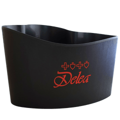 Spumantiera nera con logo Delea-DELEA