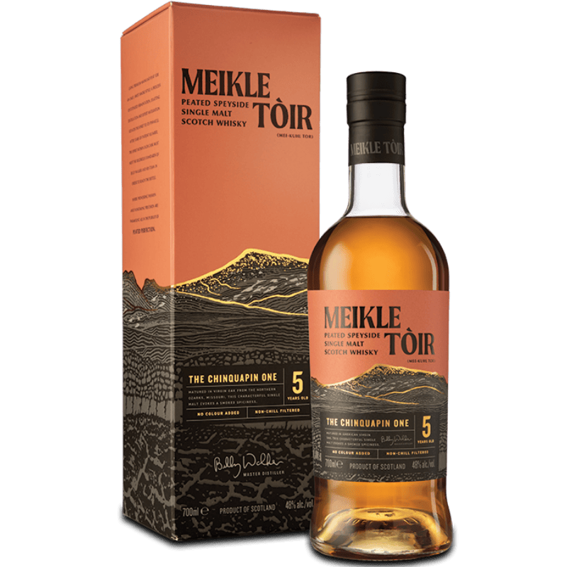 MEIKLE TÒIR Distillati 70 cl The Chinquapin One 5 Years Old Peated Speyside Single Malt Whisky