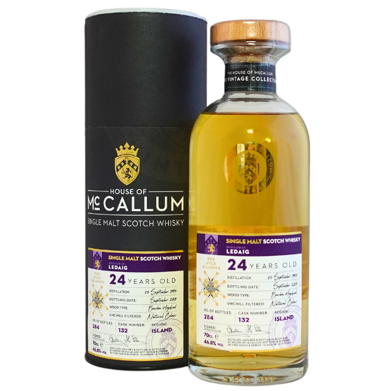 HOUSE OF McCALLUM Distillati 70 cl Whisky McCALLUM Ledaig Single Malt 24 Years Old Bourbon Hogshead
