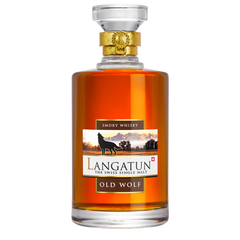 LANGATUN Distillati 50 cl Whisky Old Wolf Smoky mit Holzbox