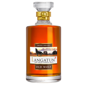 LANGATUN Distillati 50 cl Whisky Old Wolf Smoky mit Holzbox
