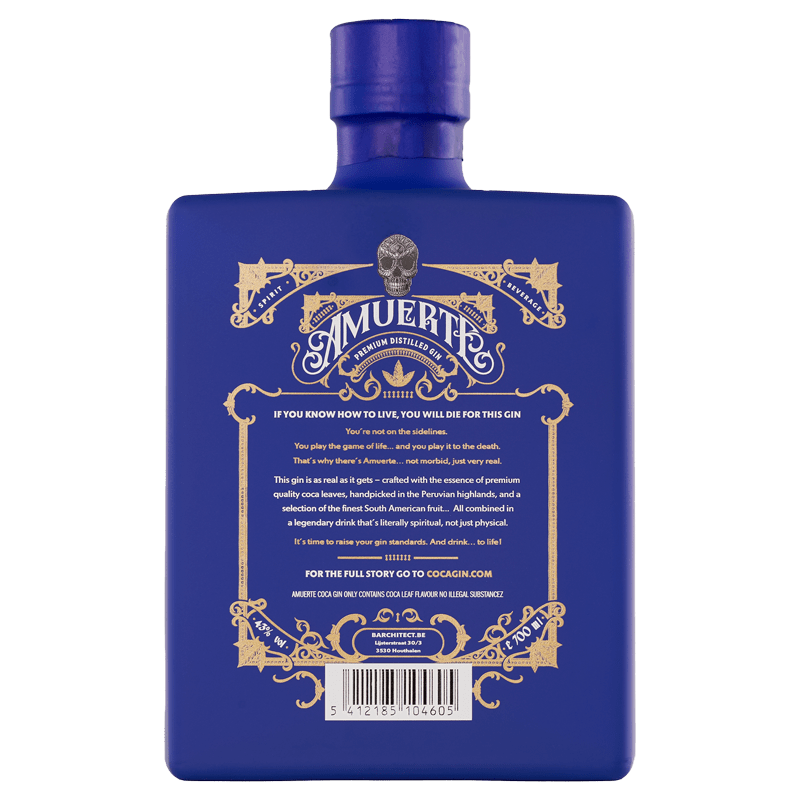 AMUERTE Superalcolico 70 cl Amuerte Coca Gin BLUE