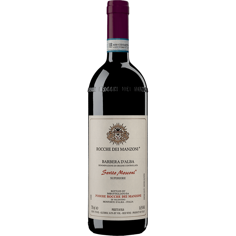 ROCCHE DEI MANZONI Rossi Barbera d'Alba Superiore Sorito Mosconi DOC