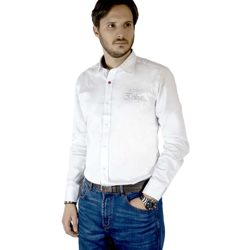 DELEA Abbigliamento UOMO / L / WHITE CAMICIA (4368883843183)