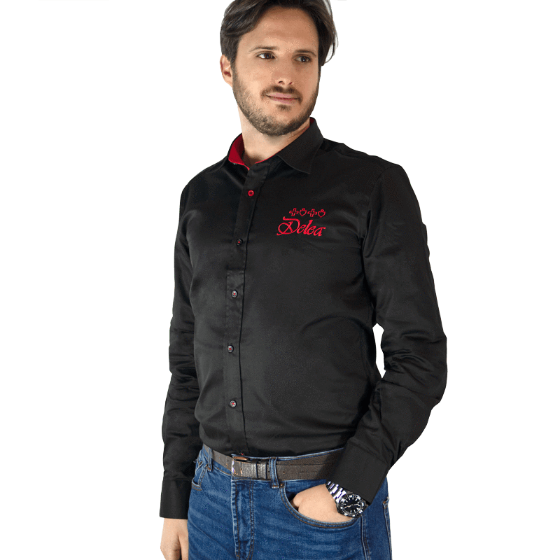 DELEA Abbigliamento UOMO / M / BLACK CAMICIA (4368883843183)