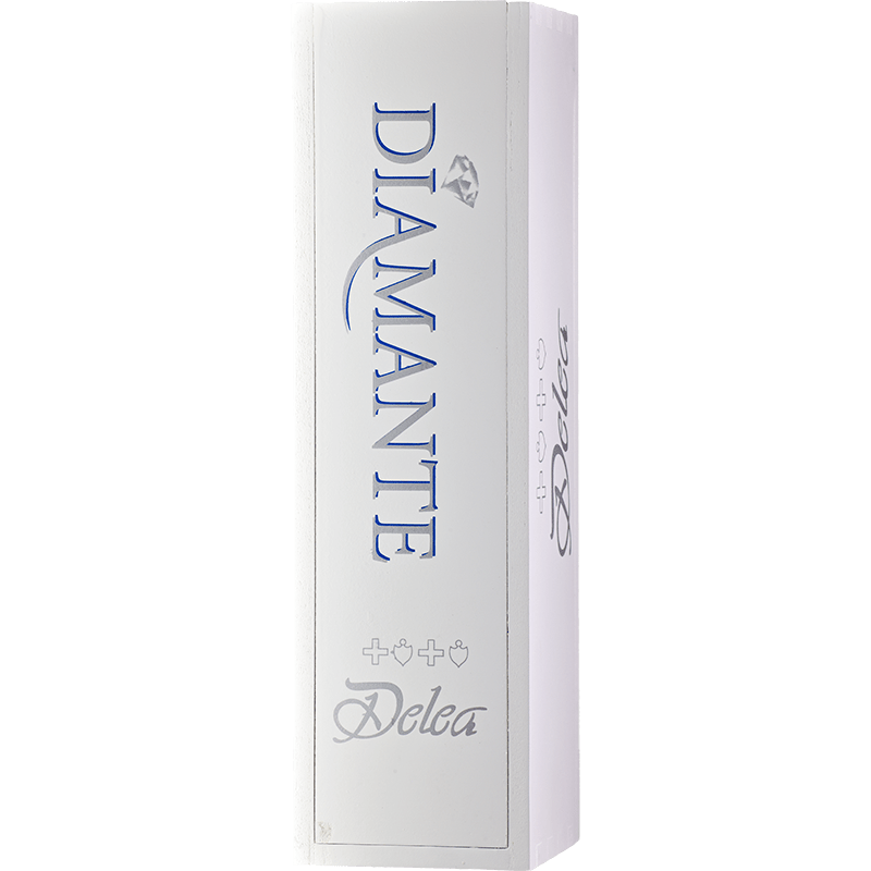 DELEA Accessori 1x 75 cl - Diamante Bianco Cassette in legno Delea