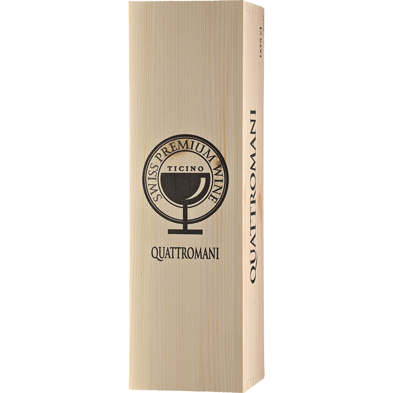 DELEA Accessori 1x 75 cl - Quattromani Cassette in legno Delea