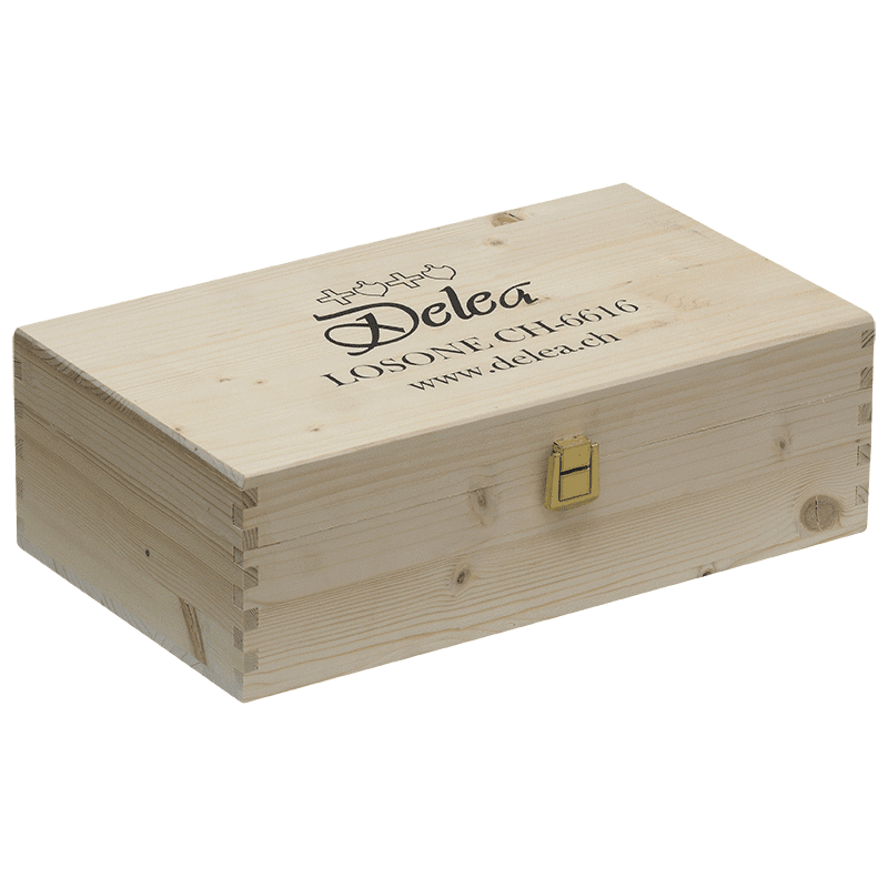 DELEA Accessori 2x 75 cl Cassette in legno Delea