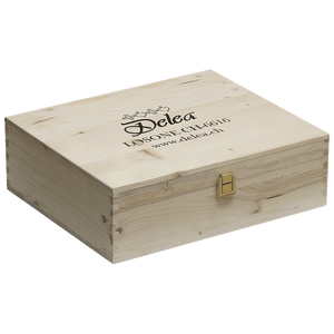 DELEA Accessori 3x 75 cl Cassette in legno Delea