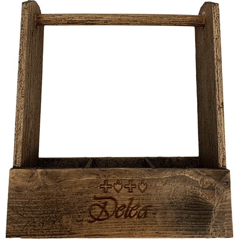 DELEA Accessori Espositore in legno per Olio e Aceto Marcato Delea