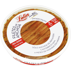 CONSERVAS LOLIN Food 480 gr Filetti di Acciughe del Cantábrico Lolín Tarrina Gourmet