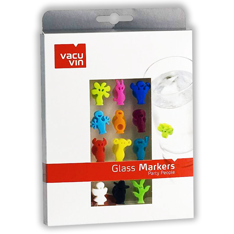 VACU VIN Accessori Glass markers Party people 12 pcs