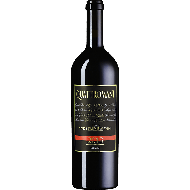SWISS PREMIUM WINE Rossi 75 cl / 2013 Quattromani Merlot Cuvée TI DOC