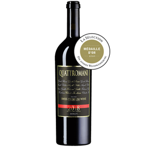 SWISS PREMIUM WINE Rossi 75 cl / 2018 Quattromani Merlot Cuvée TI DOC