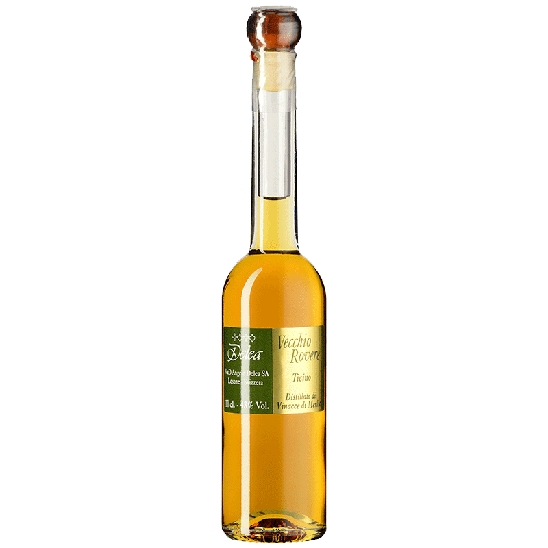 DELEA Distillati 10 cl / 43% Vol Vecchio Rovere Grappa Ticinese da vinacce di Merlot