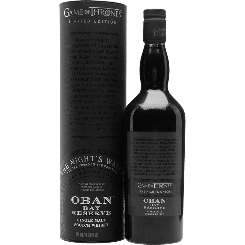 Whisky Game of Thrones Oban Bay Reserve Night&#39;s Watch