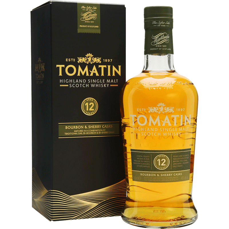TOMATIN Distillati 70 cl Whisky Tomatin Highland Single Malt 12 Years Old